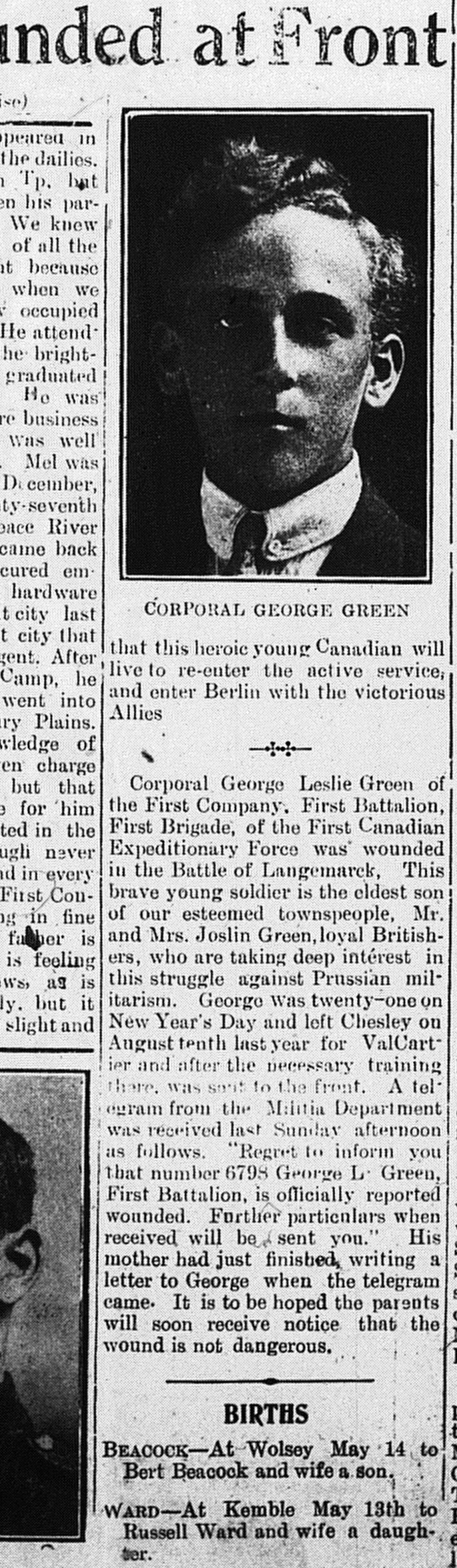 Wiarton Echo, May 19, 1915, p.1, part 2 of 2